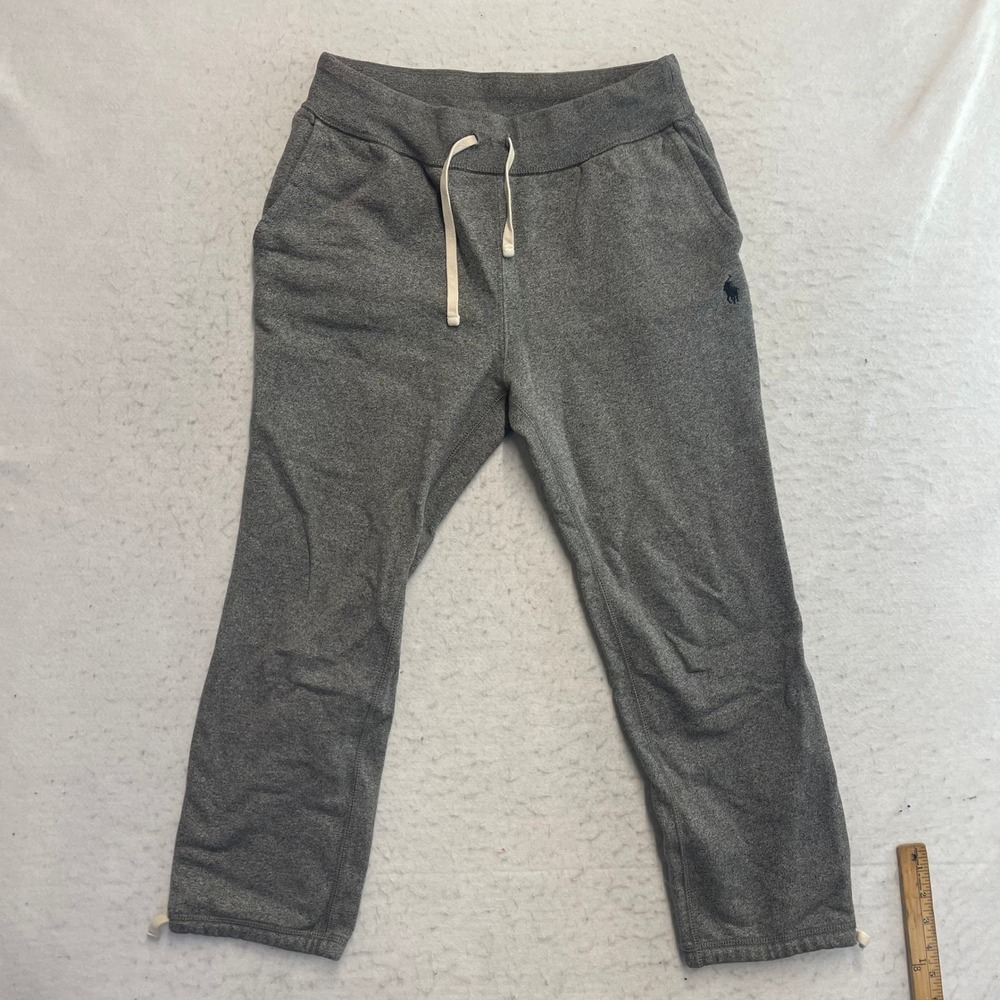 Polo Ralph Lauren Sweatpants Womens Small Gray Drawstring Toggle Hem Joggers